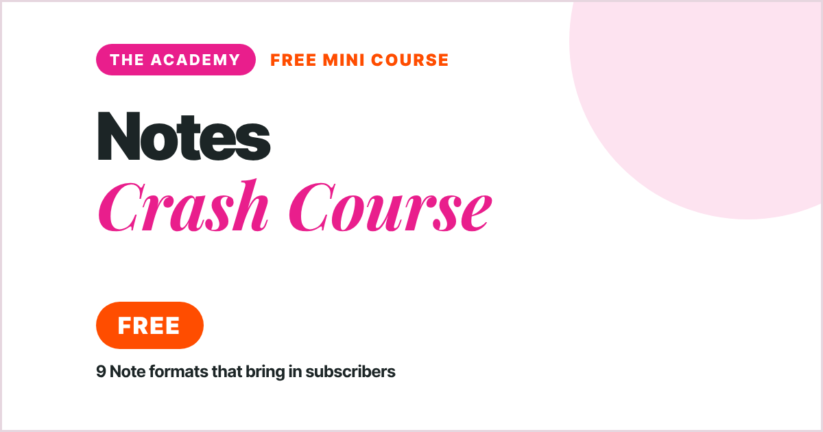 Notes Crash Course